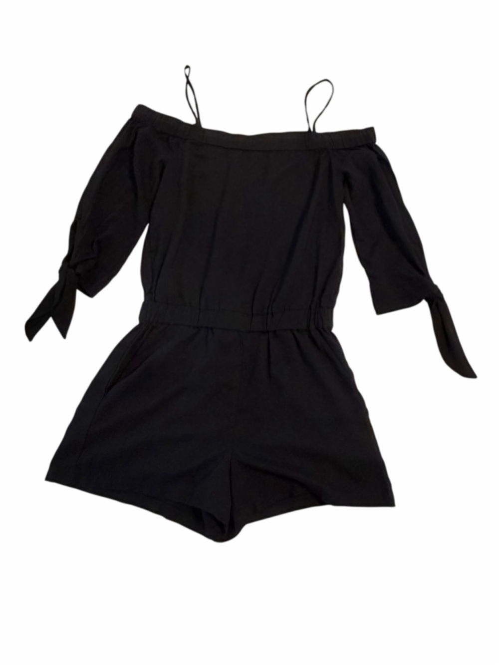 Women's Splendid Black Off-Shoulder Romper Size S